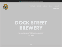 Tablet Screenshot of dockstreetbeer.com